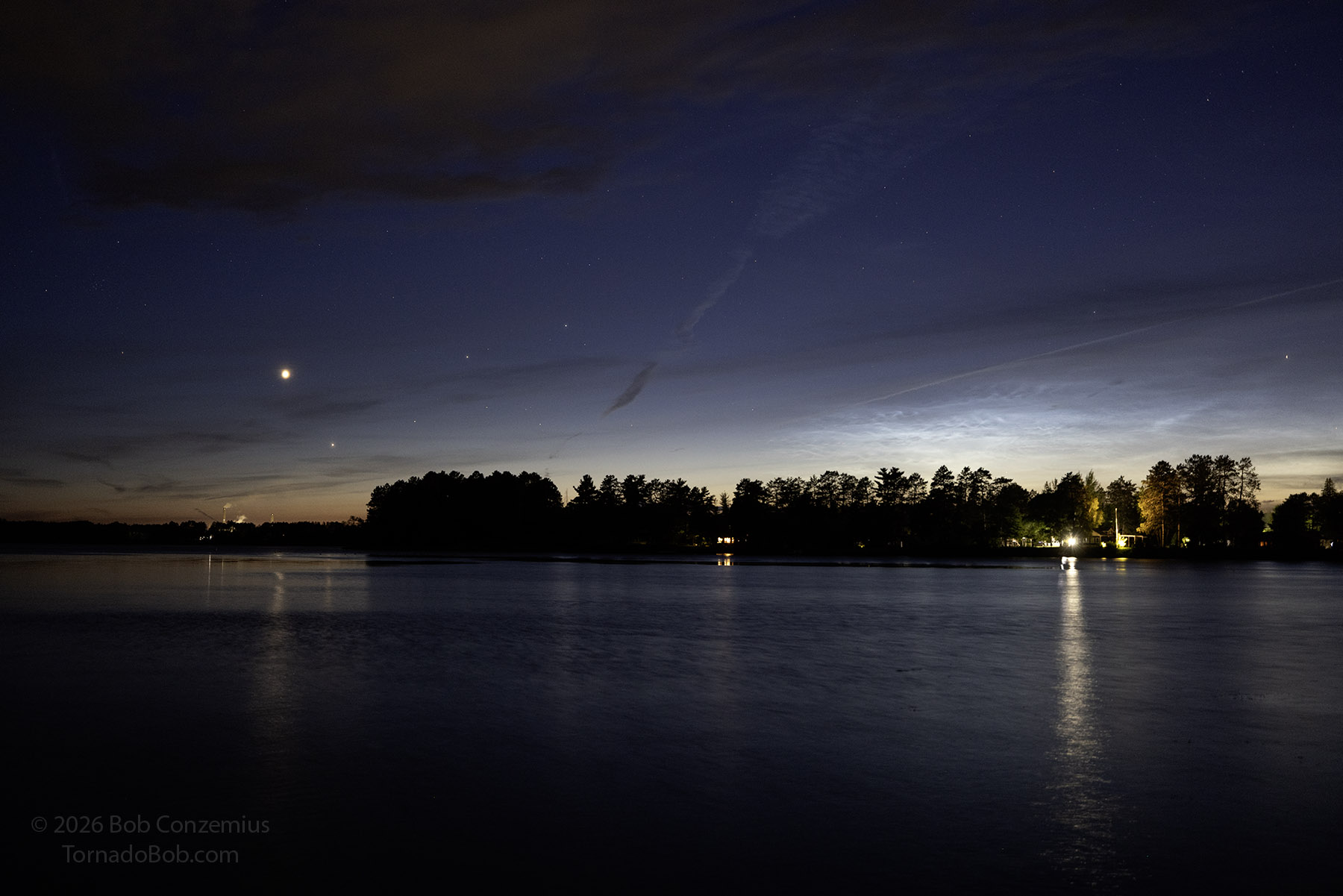 Noctilucent clouds visible in Grand Rapids.
