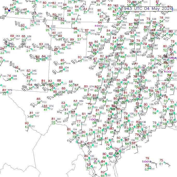 Weather map/station model