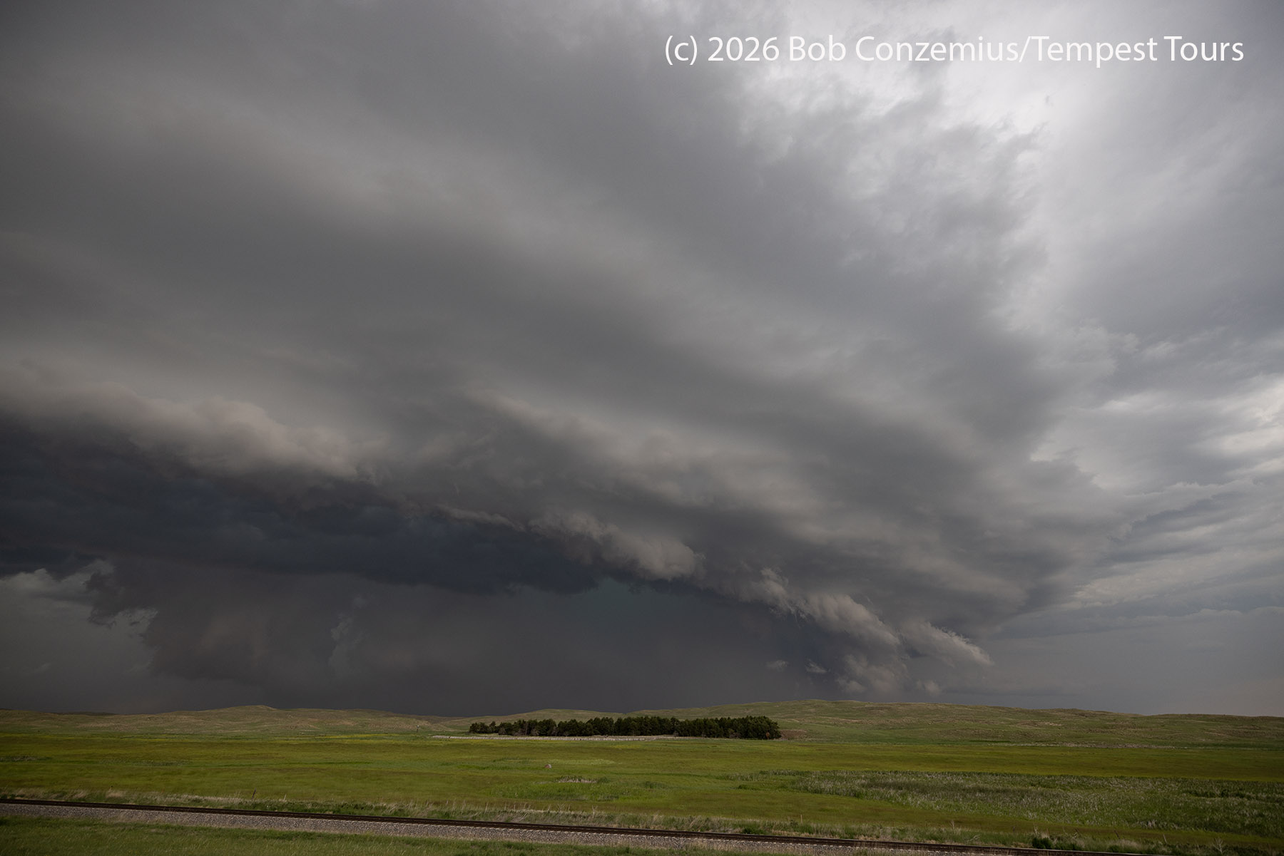 Supercell near Hyannis, NE on the evening of July 3, 2026.