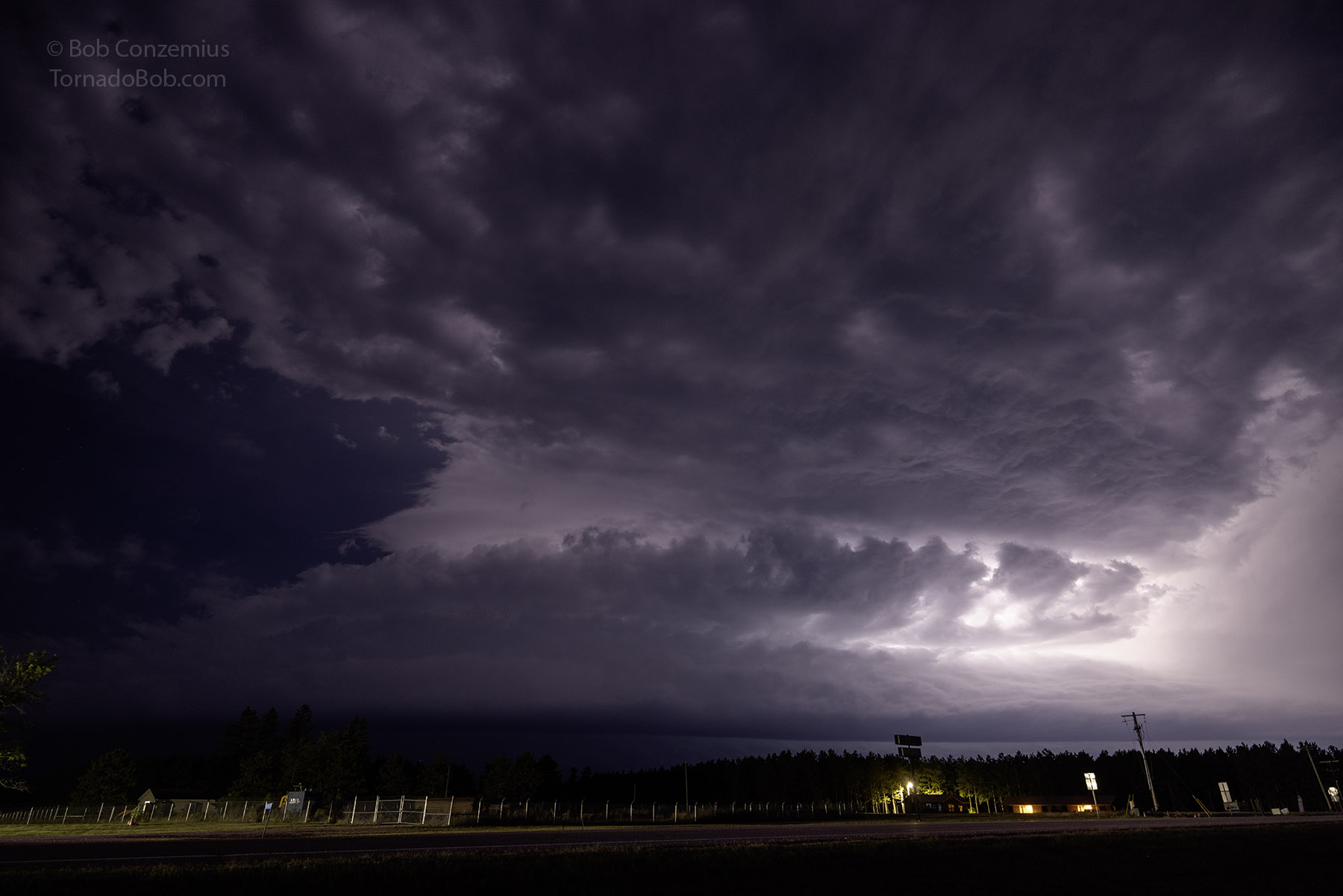 Nighttime storm
